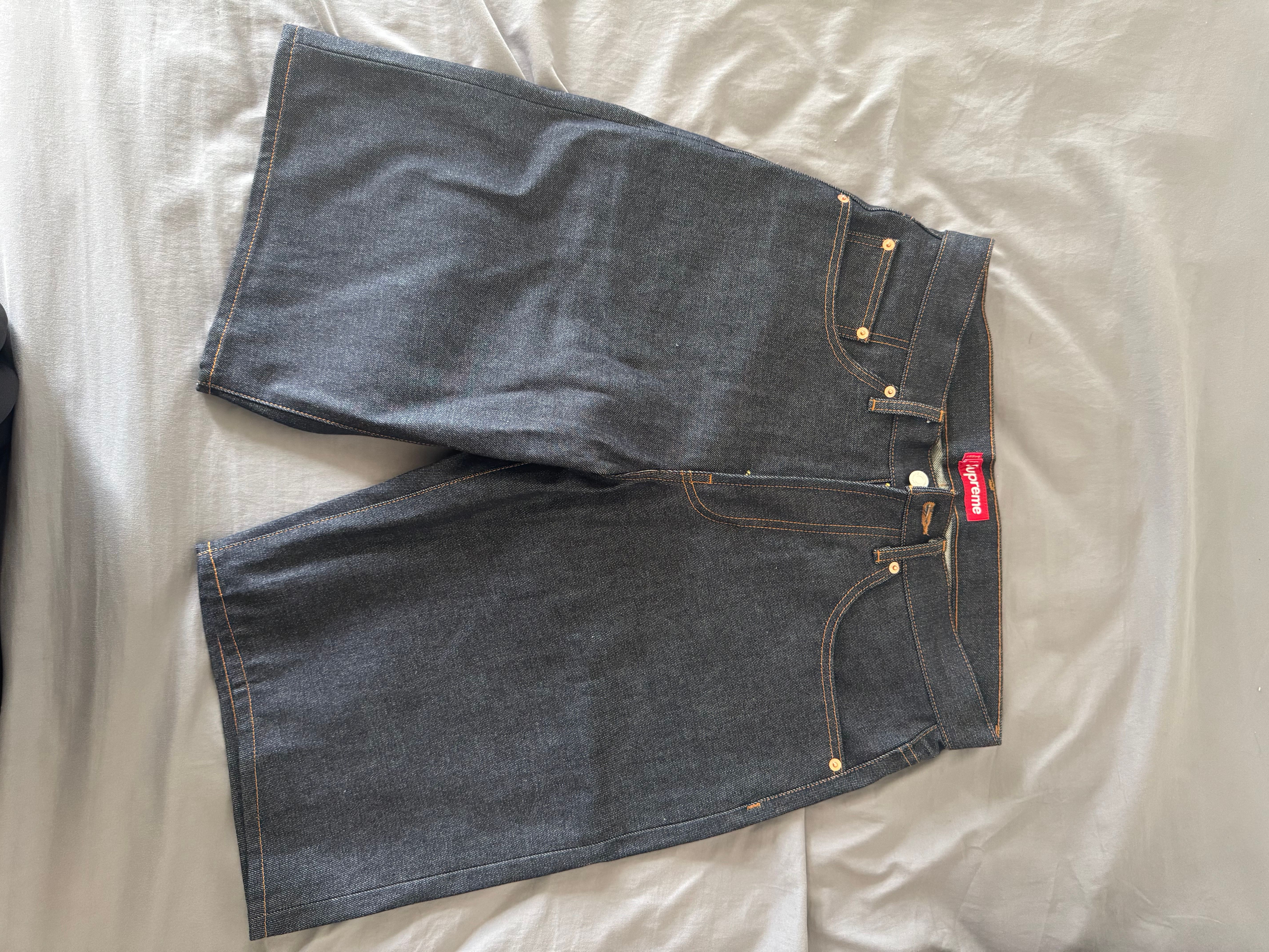 Supreme Rigid Baggy Selvedge Denim Short "Rigid Indigo"