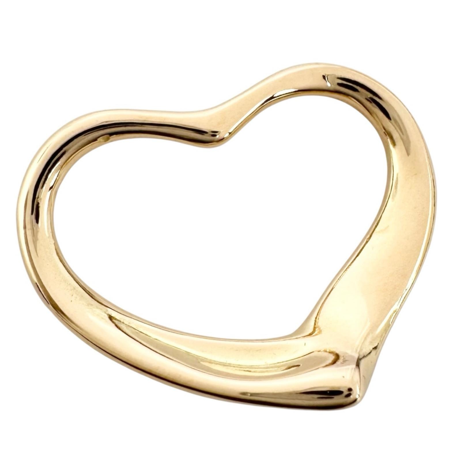 美品 TIFFANY&Co. ティファニー エルサ・ペレッティ オープンハート ペンダントトップ 750/K18ゴールド ゴールド レディース【中古】