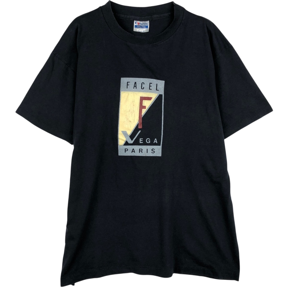 古着 80年代 ヘインズ Hanes FACEL VEGA ファセルヴェガ アドバタイジングTシャツ USA製 メンズXL相当 ヴィンテージ/eaa640741