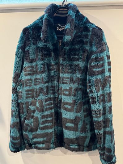 Supreme Faux Fur Repeater Bomber "Dark Teal"