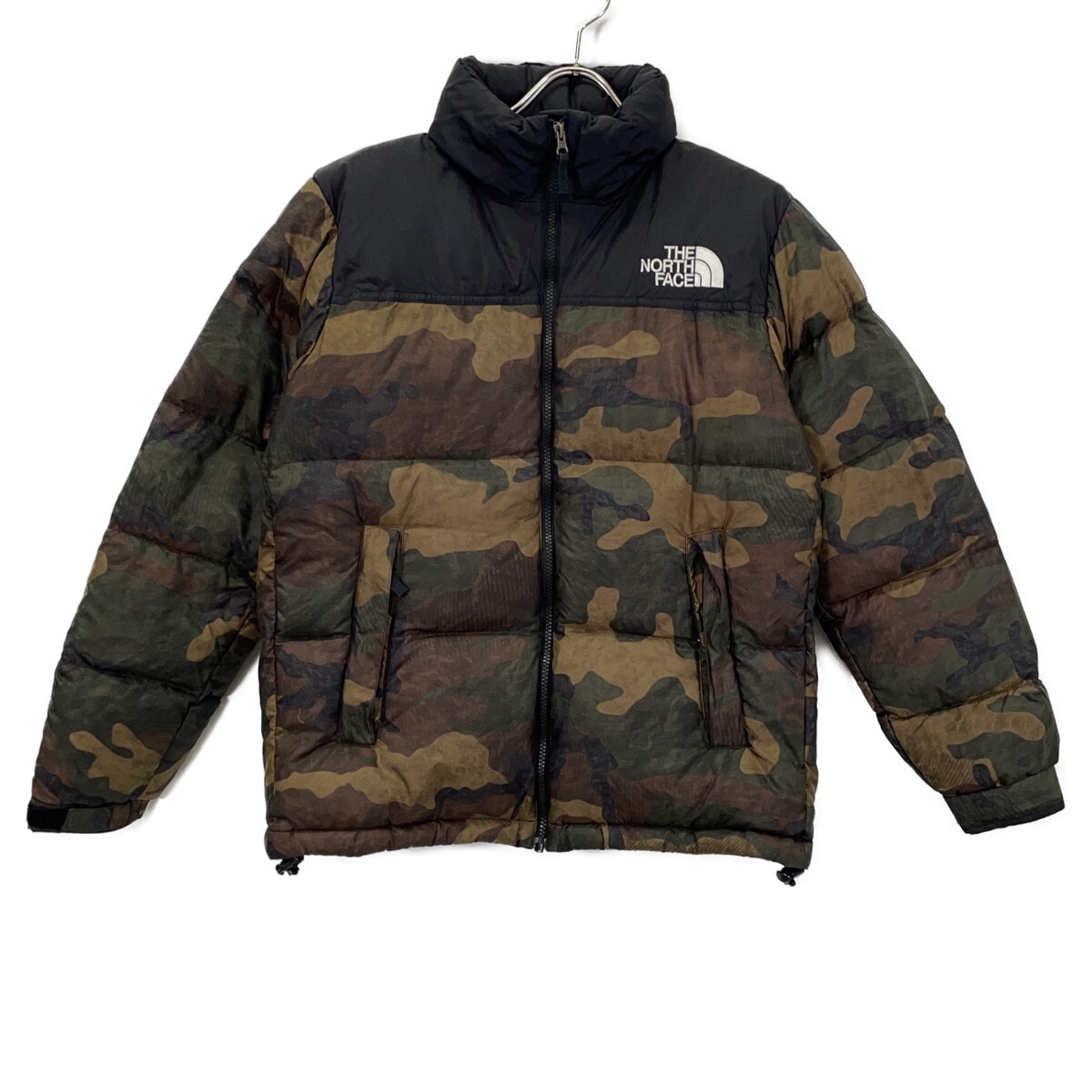 ノースフェイス ND91842 カーキ カモフラ ヌプシダウンジャケット M