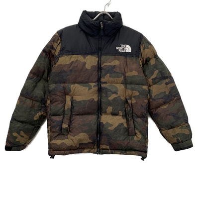 ノースフェイス ND91842 カーキ カモフラ ヌプシダウンジャケット M