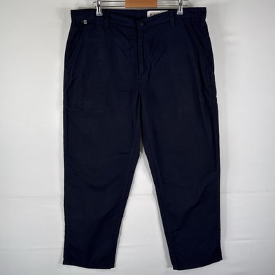 古着 カーハート Carhartt ワークパンツ ペインター ワンポイントロゴ FR 作業着 ジップ w40 L30 ネイビー メンズ