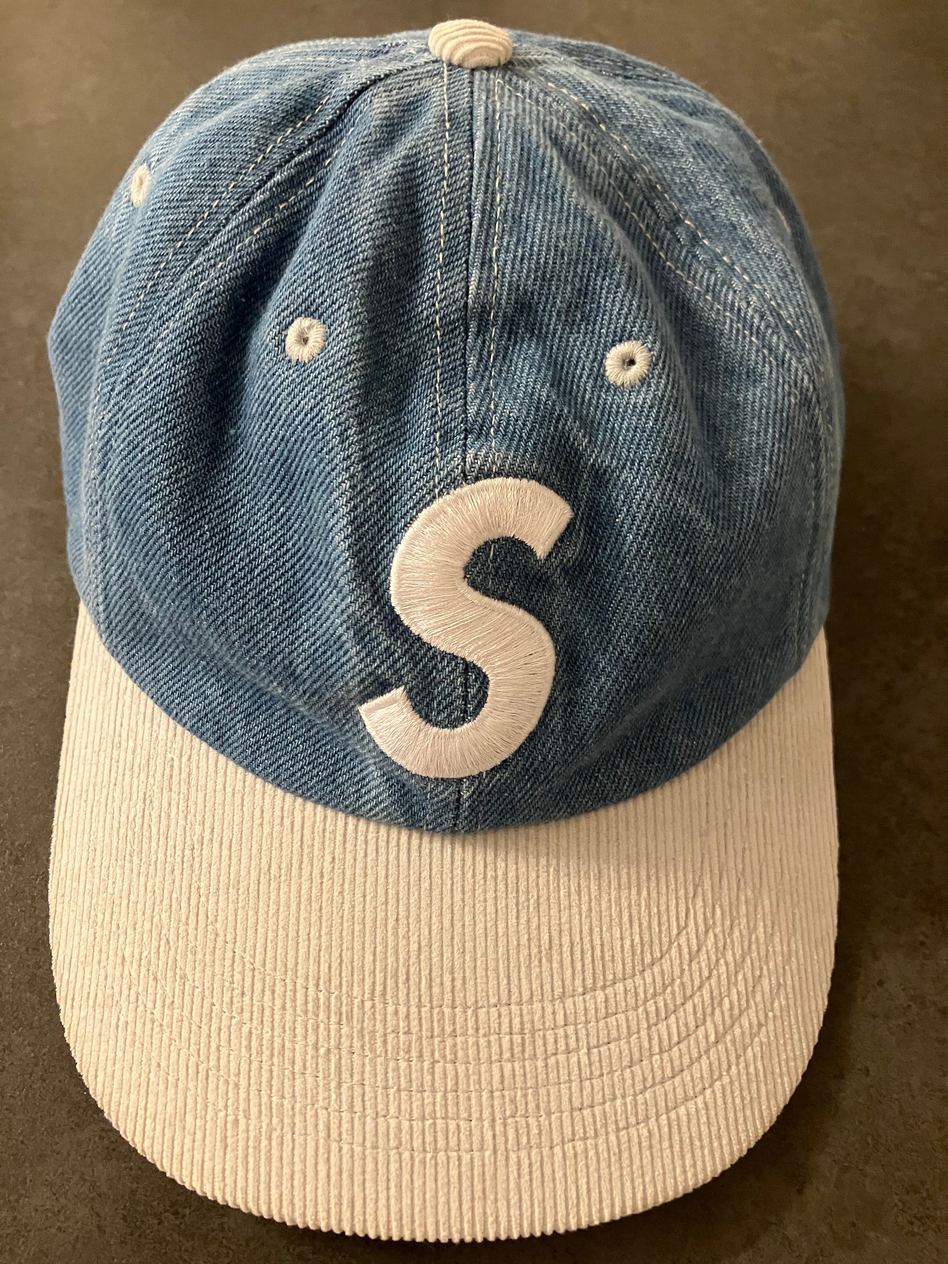 Supreme 2-Tone S Logo 6-Panel "Washed Denim"