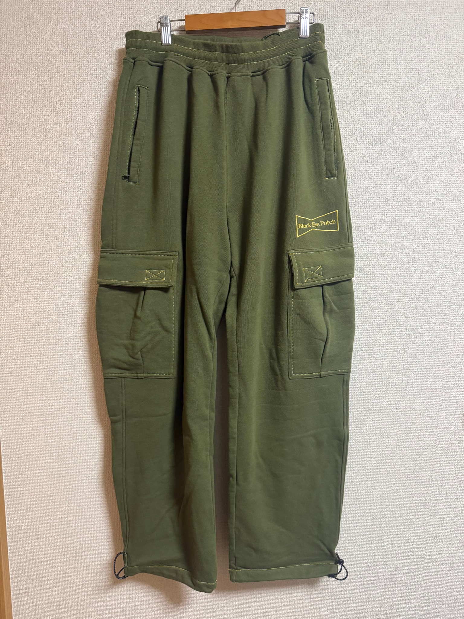 BlackEyePatch x Wasted Youth SWEAT CARGO PANTS "Olive" / VERDY