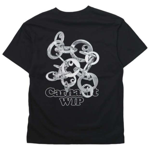 carhartt WIP カーハート ワークインプログレス S/S LINKED CHARMS T-SHIRT ショートスリーブ リンクドチャームスTシャツ I034410 M Black 半袖 トップス g28393