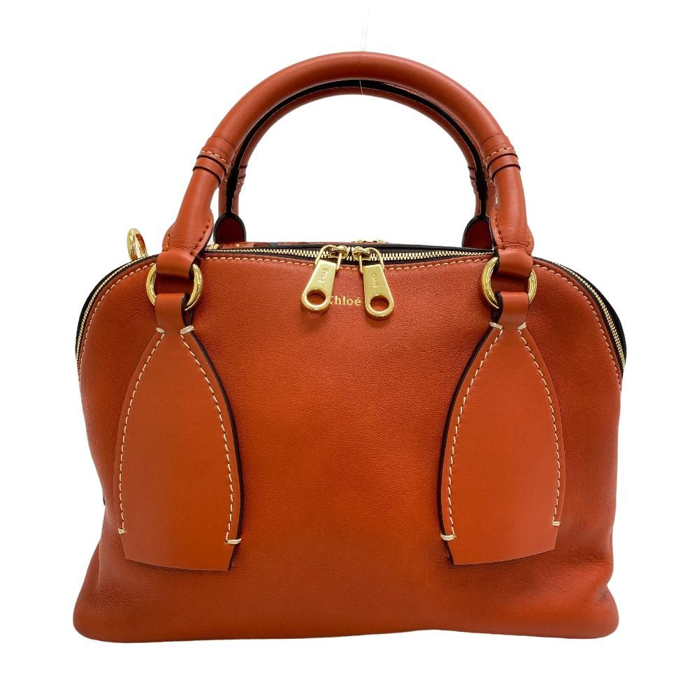 クロエ Chloe ハンドバッグ ダリア 2WAY ショルダーバッグ オレンジ