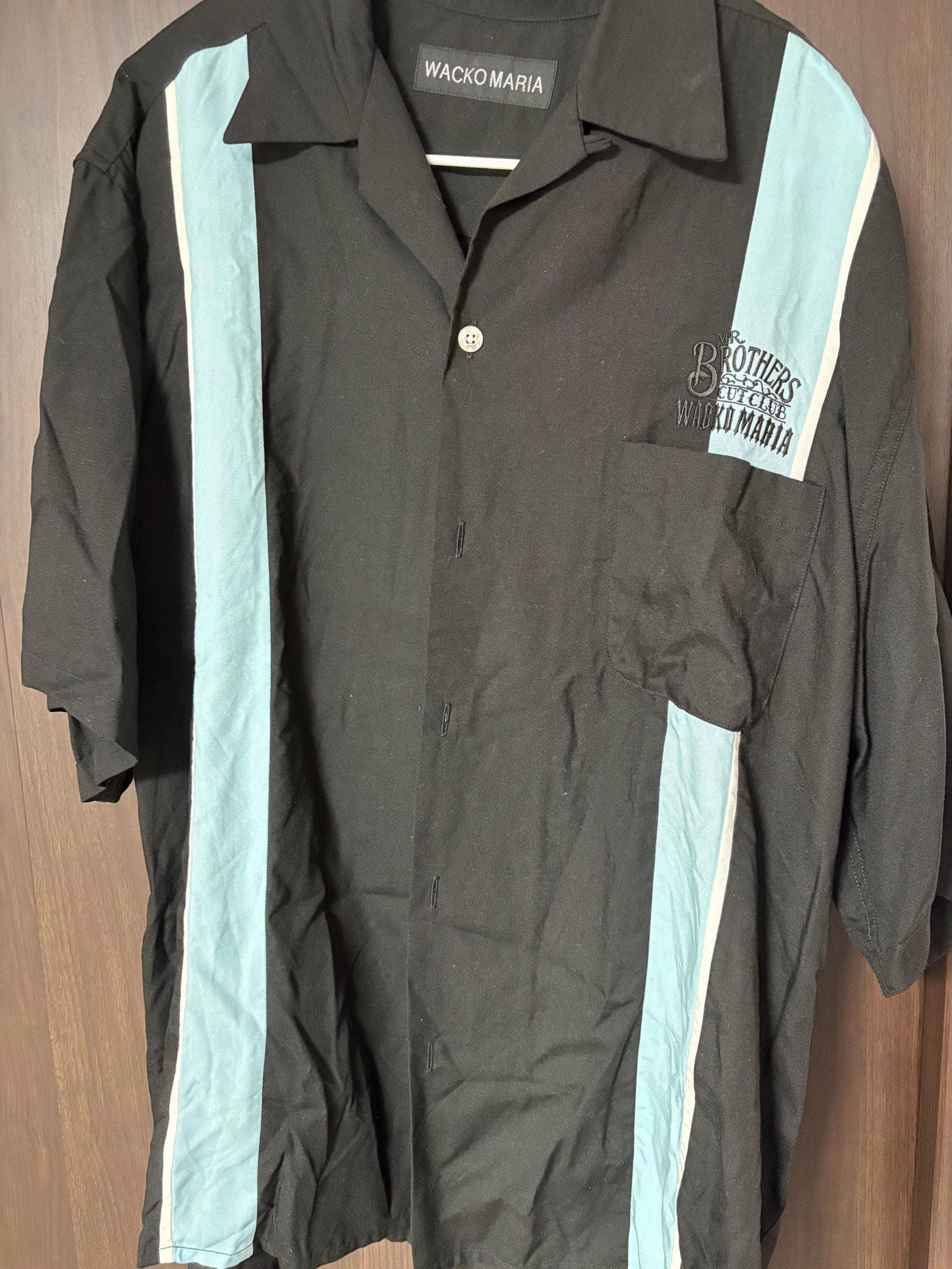 WACKO MARIA x MR.BROTHERS CUT CLUB Switching 50's Shirt "Black"
