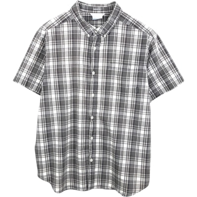 古着 コロンビア Columbia Regular fit 半袖 ボタンダウン チェックシャツ メンズXL相当/eaa670666