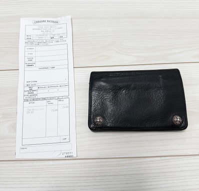 CHROME HEARTS クロムハーツ 2zip ウォレット 財布 ヘビーレザー