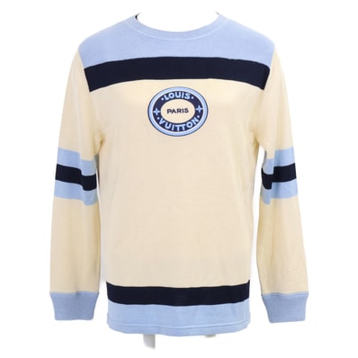 ルイヴィトン 【国内正規/24SS】RW242WW LAG FRKL08 /1AFPN7 Basketball Knit Pullover フロントロゴワッペン クルーネック ニットセーター/ S