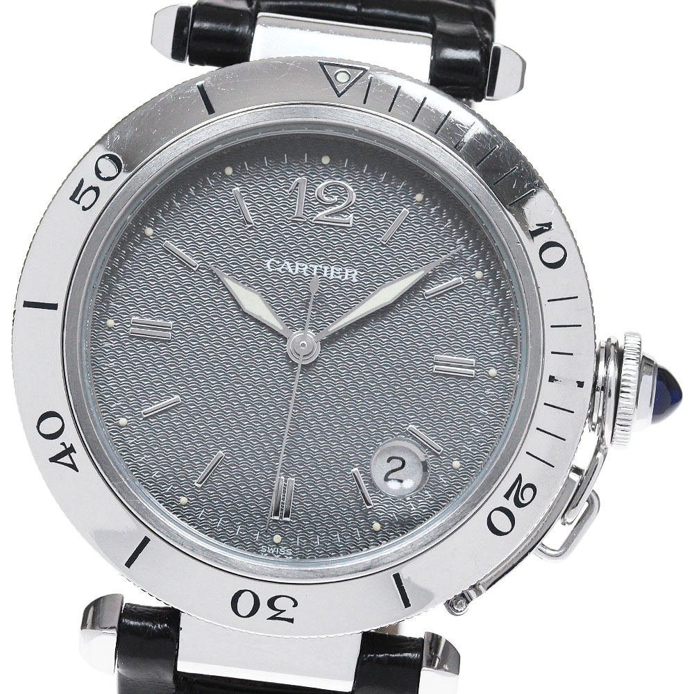 カルティエ パシャ 38ｍｍ デイト W3101755 メンズ 【中古】