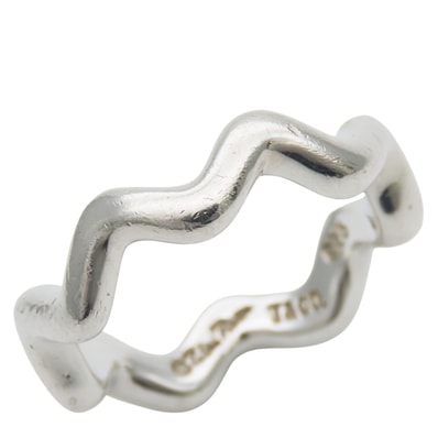 【中古】 ティファニー リング・指輪 ジグザグウェーブ シルバー925 約4.87g シルバー パロマピカソ アクセサリー レディース 女性 TIFFANY&Co.