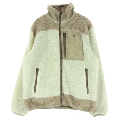 KANGOL カンゴール ワンポイントロゴ 長袖 ボアジャケット S ホワイト