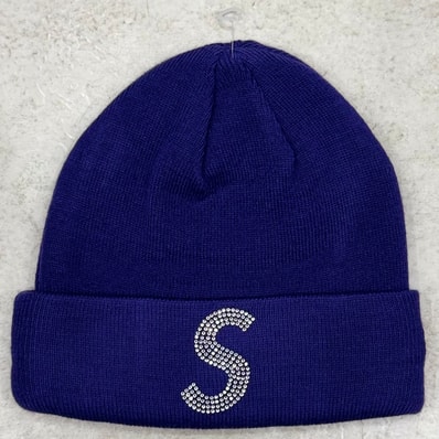 Supreme New Era Swarovski S Logo Beanie "Purple"