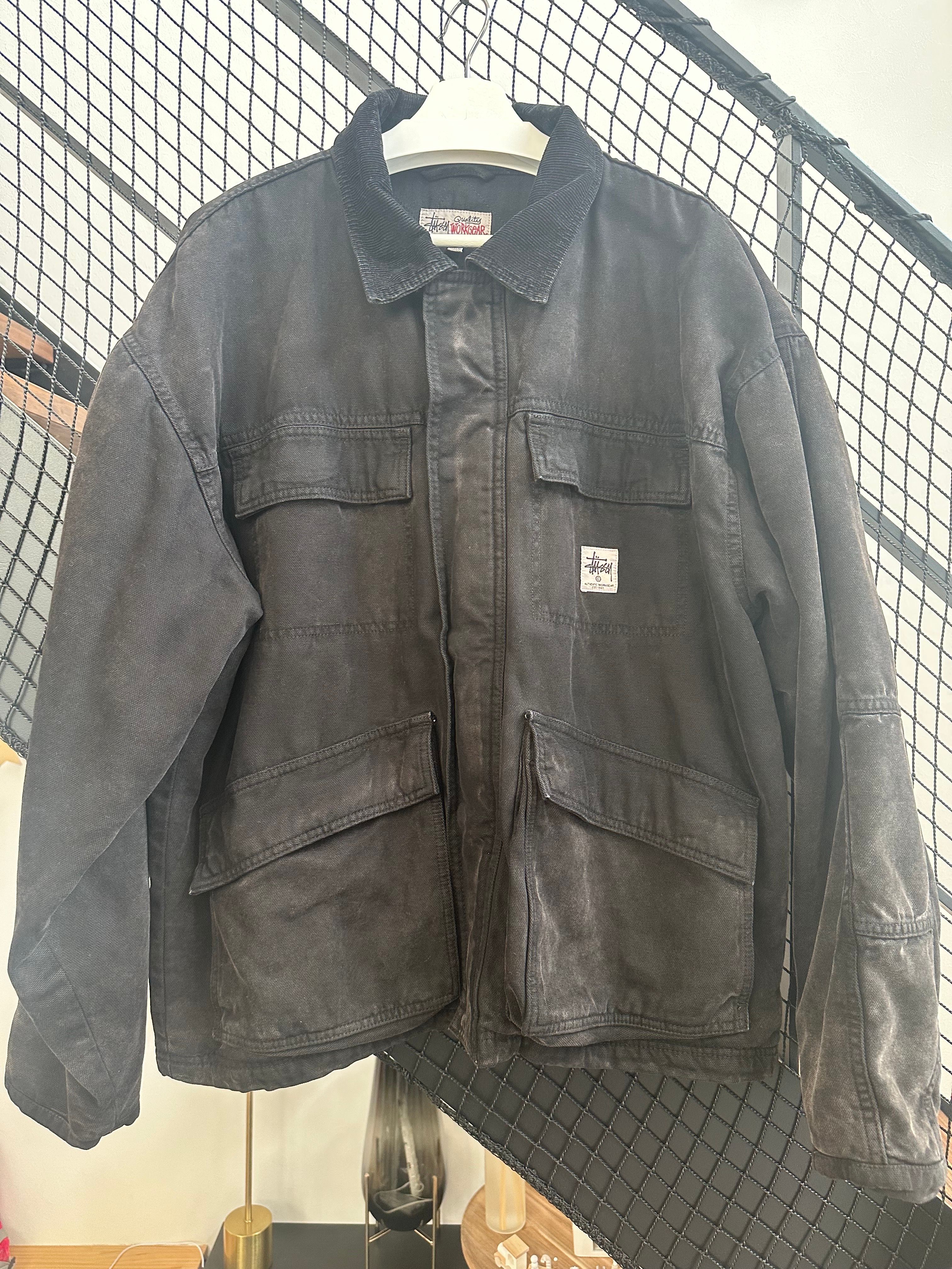 Stussy Shop Jacket Washed Canvas "Black"