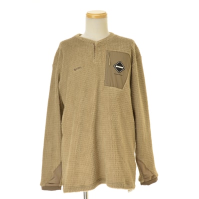 F.C.Real Bristol High Loft Fleece Top "Beige"