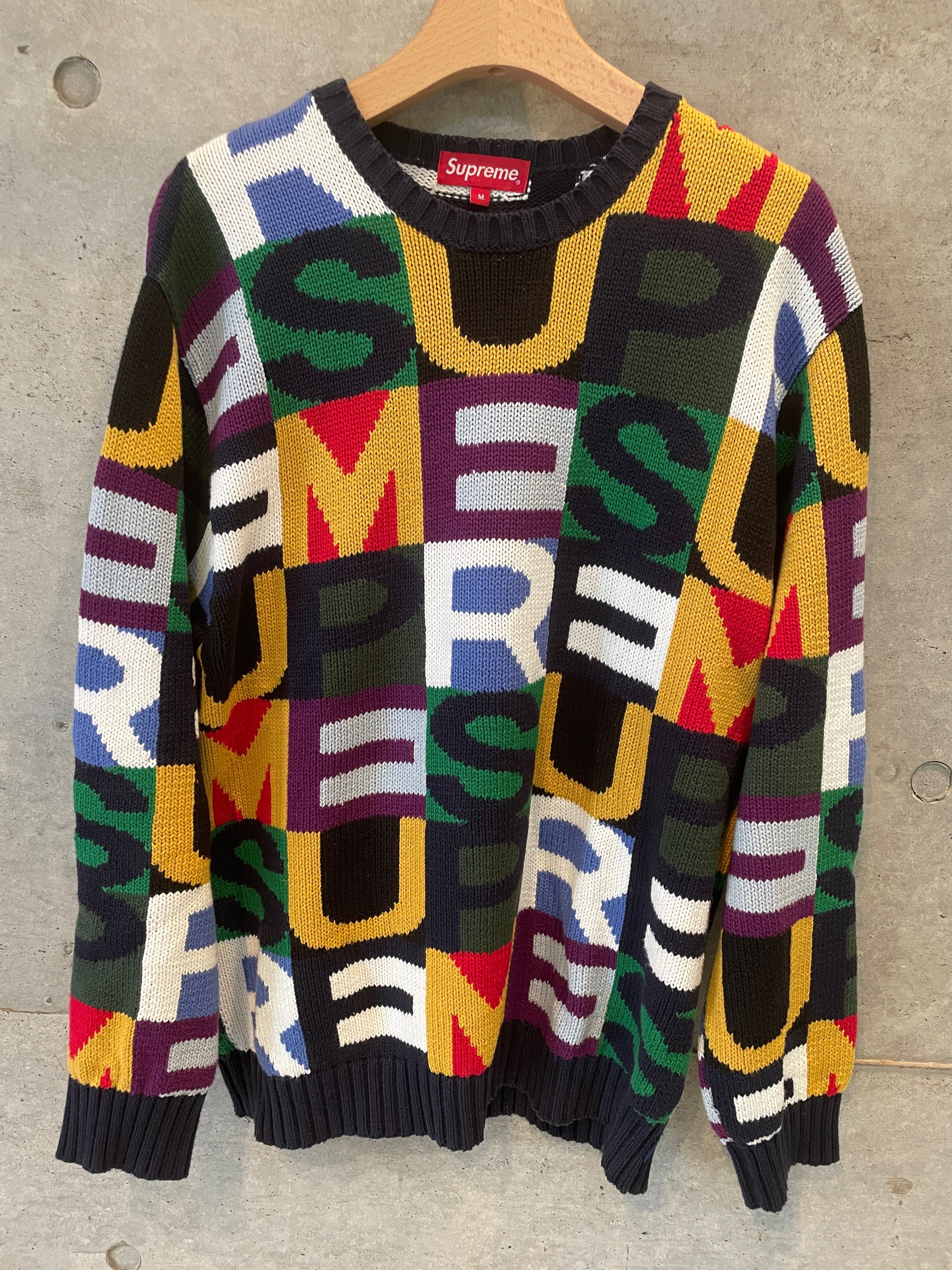 Supreme Big Letters Sweater "Multicolor"