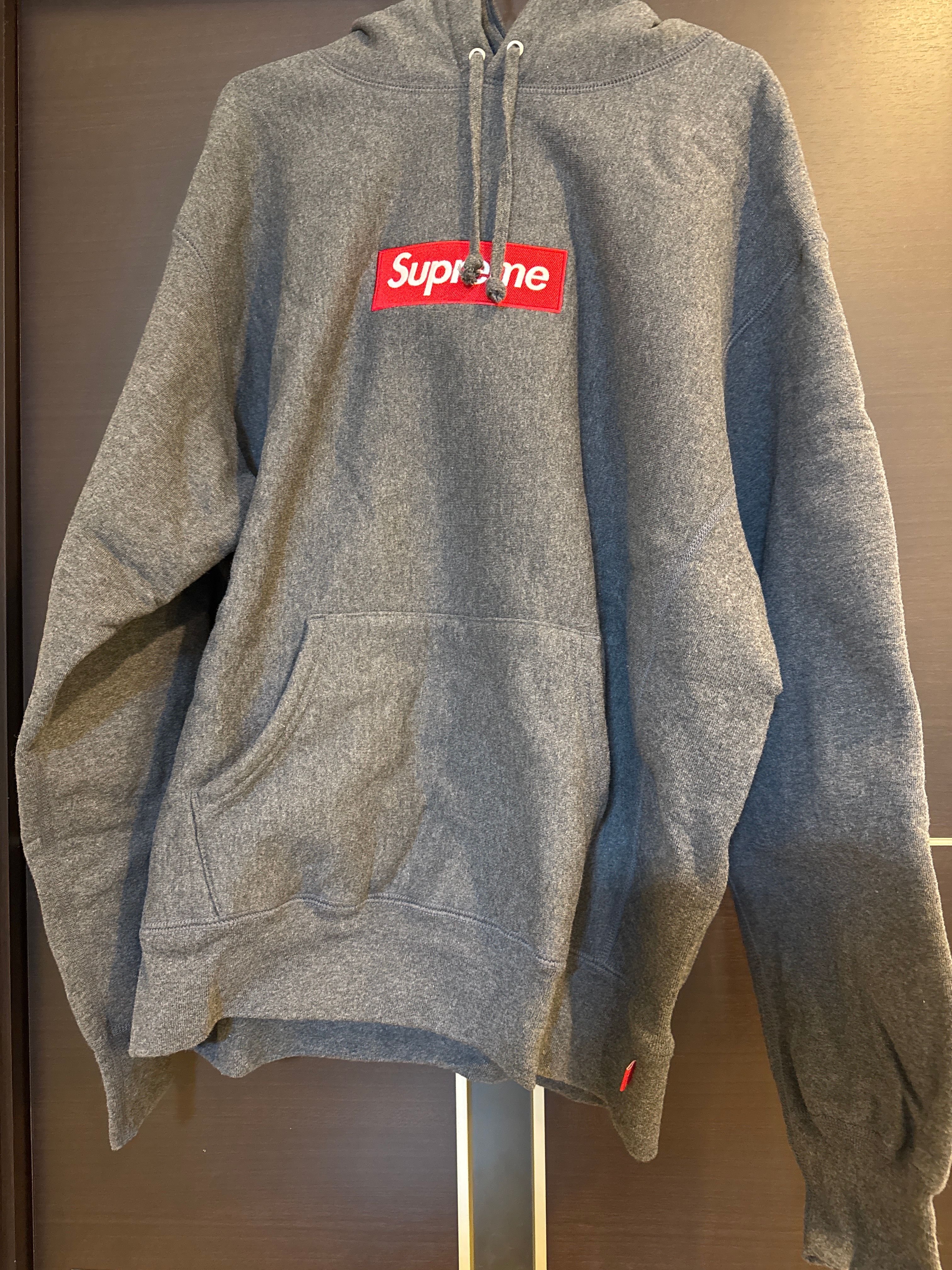 Supreme Box Logo Hooded Sweatshirt "Charcoal" (21FW)