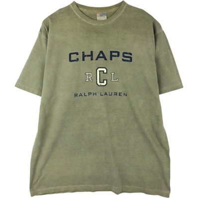 古着 ラルフローレン Ralph Lauren CHAPS チャップス 半袖 ロゴTシャツ メンズL相当/eaa647831