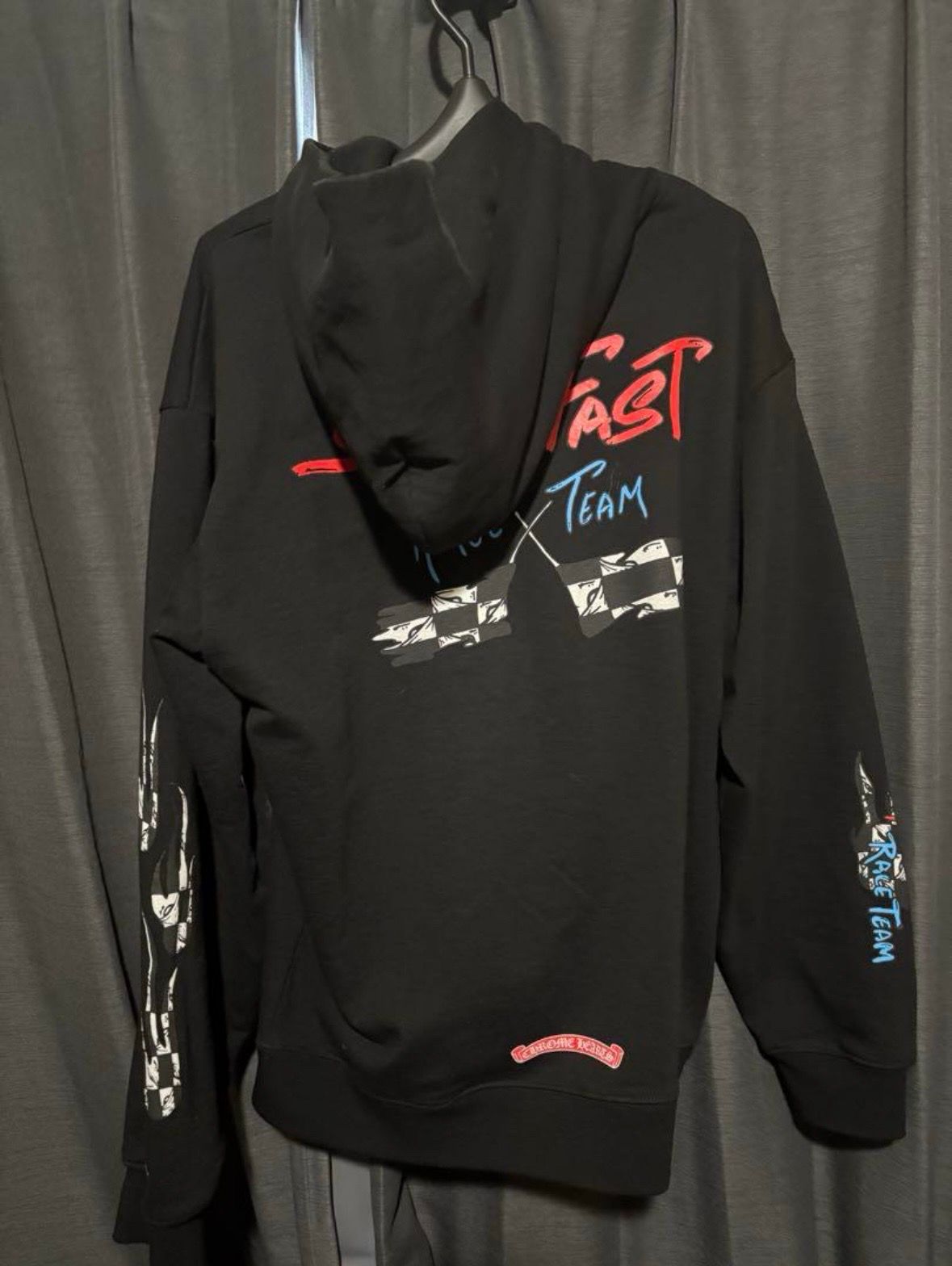 Chrome Hearts Matty Boy PPO Stay Fast Race Team Pullover Hoodie "Black"