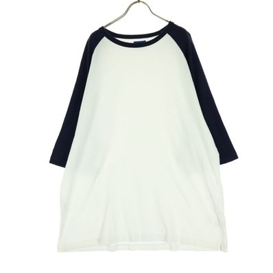 美品 BEAMS ビームス ツートンカラー 半袖 Tシャツ S ホワイト