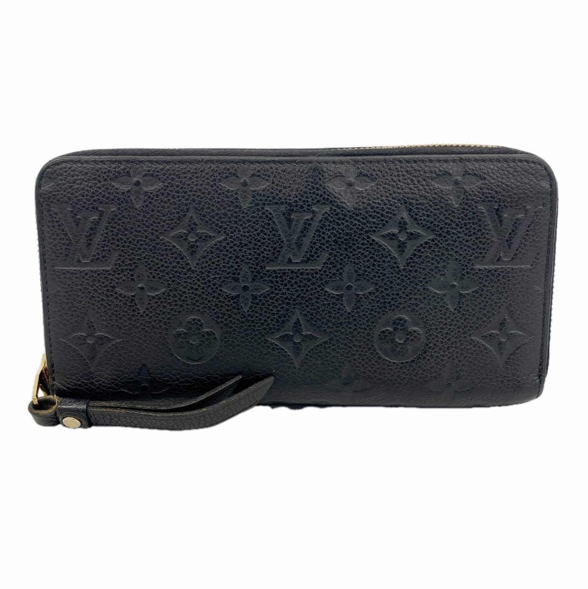 【6dd4077】ルイヴィトン 長財布 モノグラム・アンプラント ジッピーウォレット M60571 ノワール【中古】レディース