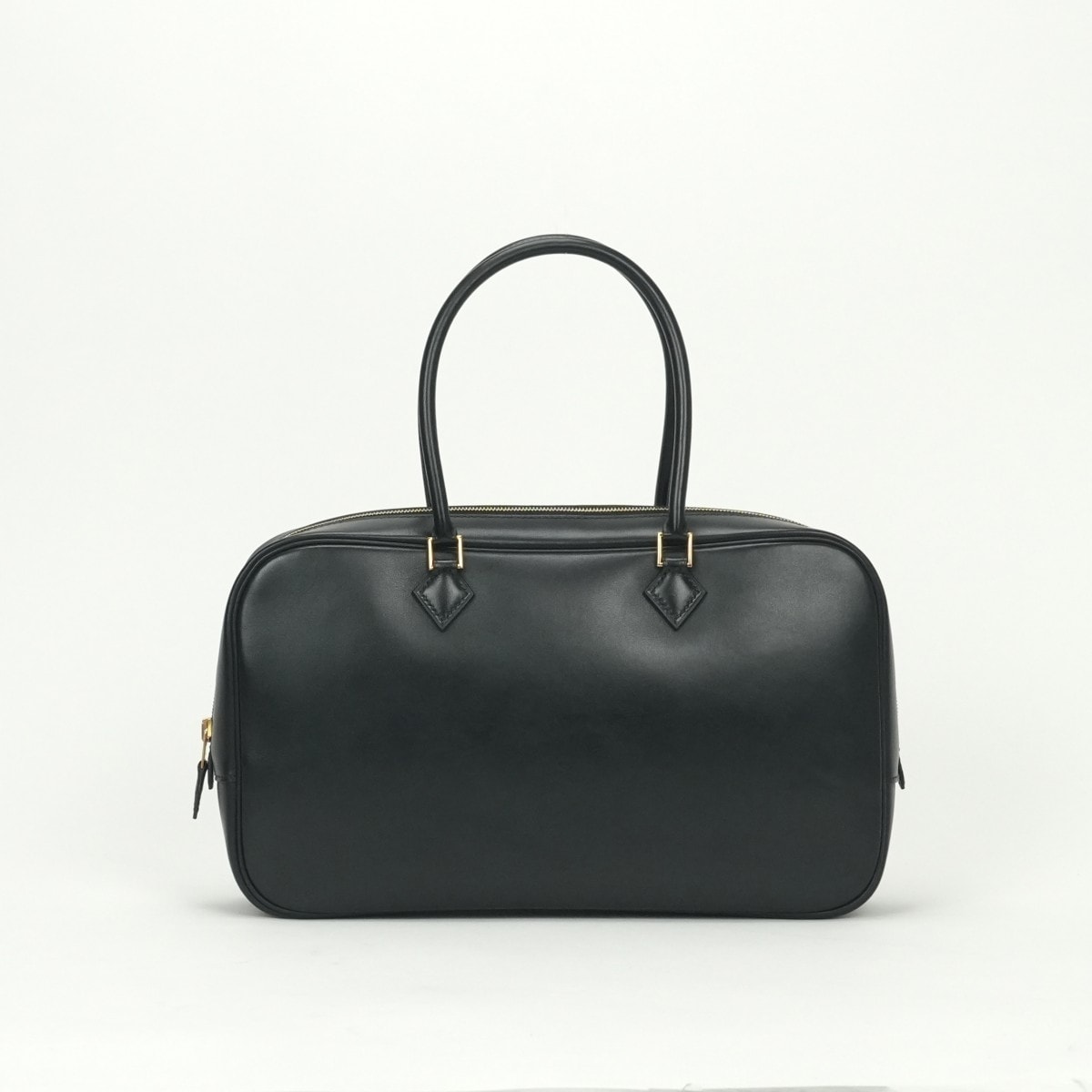 エルメス HERMES プリュムエラン プリュム プリュム28 プリュムエラン28 バッグ トートバッグ ボックスカーフ ノワール Noir ブラック Black 黒 ゴールド金具 ハンドバッグ