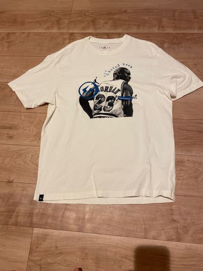 Air Jordan Travis Scott Fragment Tee "White"