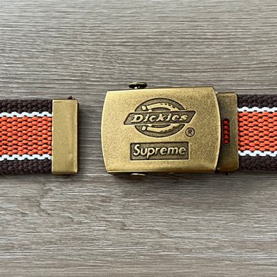 Supreme x Dickies Stripe Webbing Belt "Brown"
