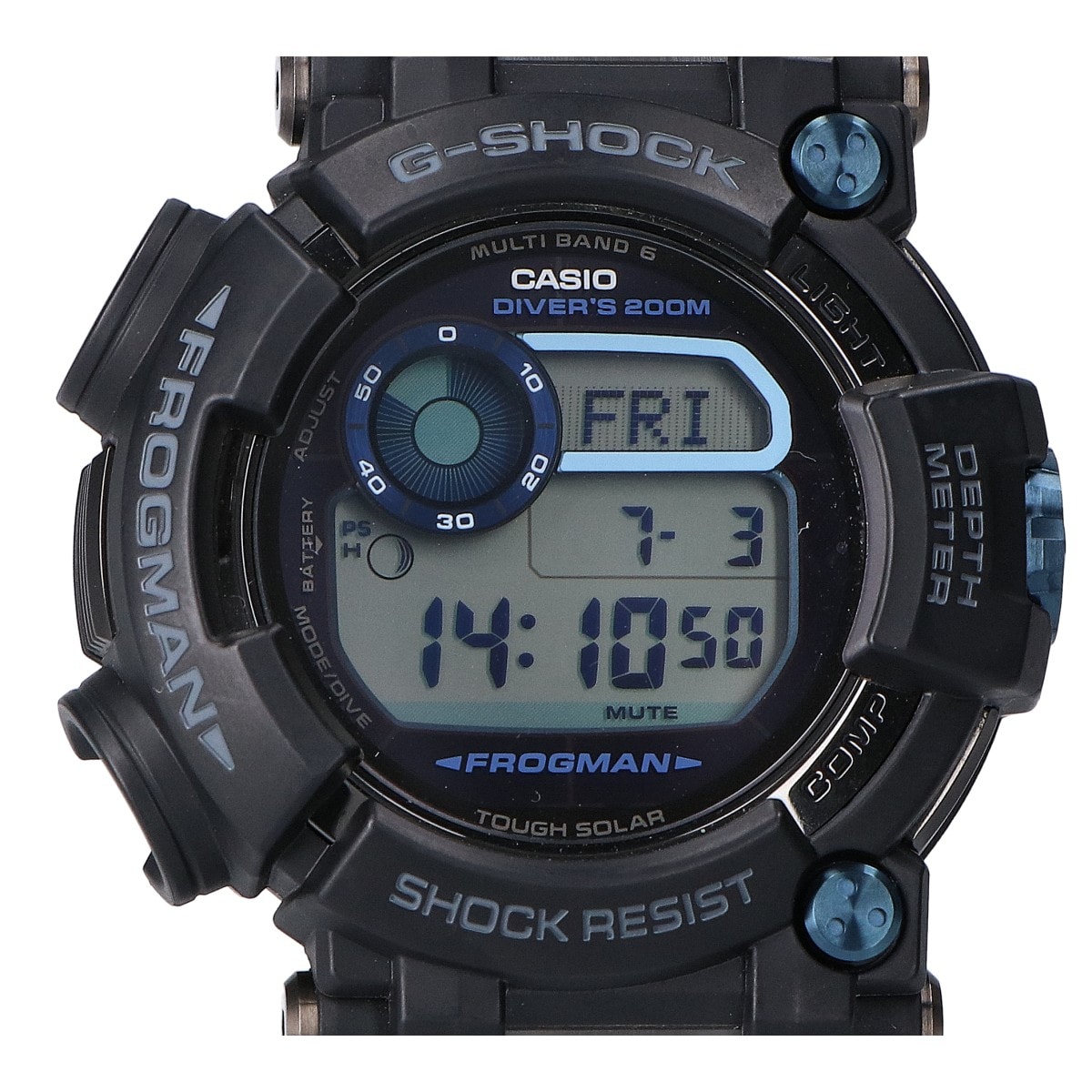 ジーショック 【美品】GWF-D1000B-1JF MASTER OF G - SEA FROGMAN フロッグマン マルチバンド6 タフソーラー電波