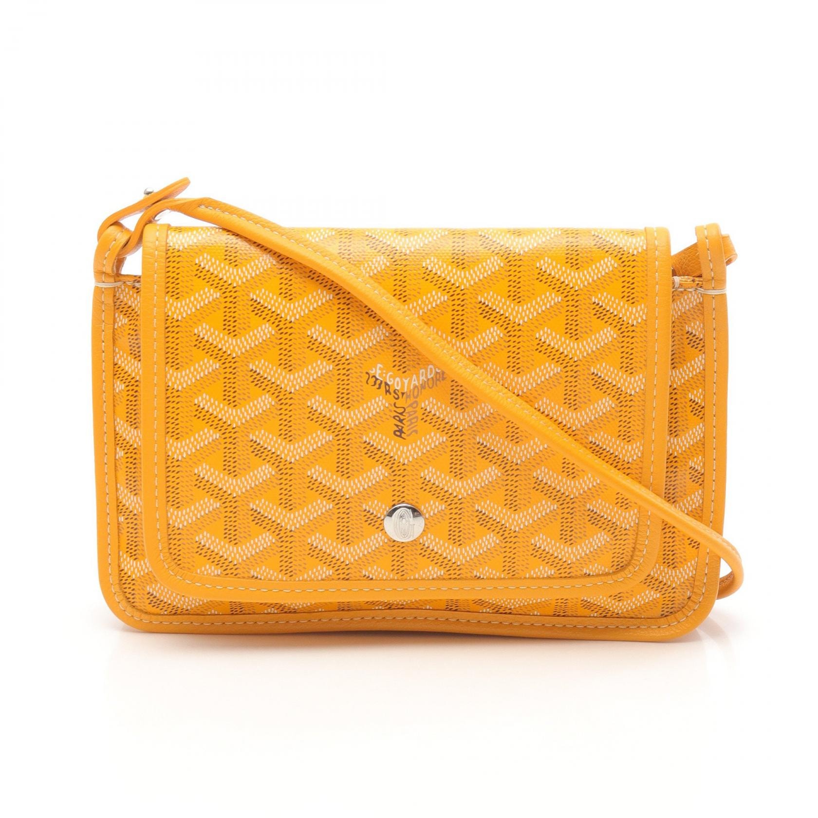 ゴヤール GOYARD プリュメ ポーチウォレット ショルダーバッグ バッグ PVCコーティングキャンバス レザー レディース イエロー系 / マルチカラー PLUMETPMLTY50CL50P 【中古】