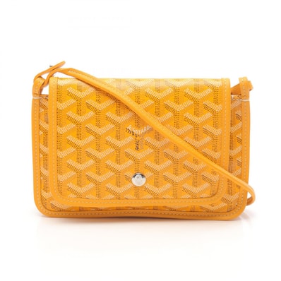 ゴヤール GOYARD プリュメ ポーチウォレット ショルダーバッグ バッグ PVCコーティングキャンバス レザー レディース イエロー系 / マルチカラー PLUMETPMLTY50CL50P 【中古】