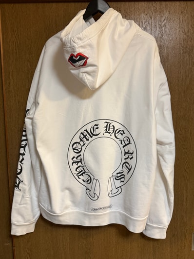 Chrome Hearts Matty Boy Chomper Horseshoe Pullover Hoodie "White"