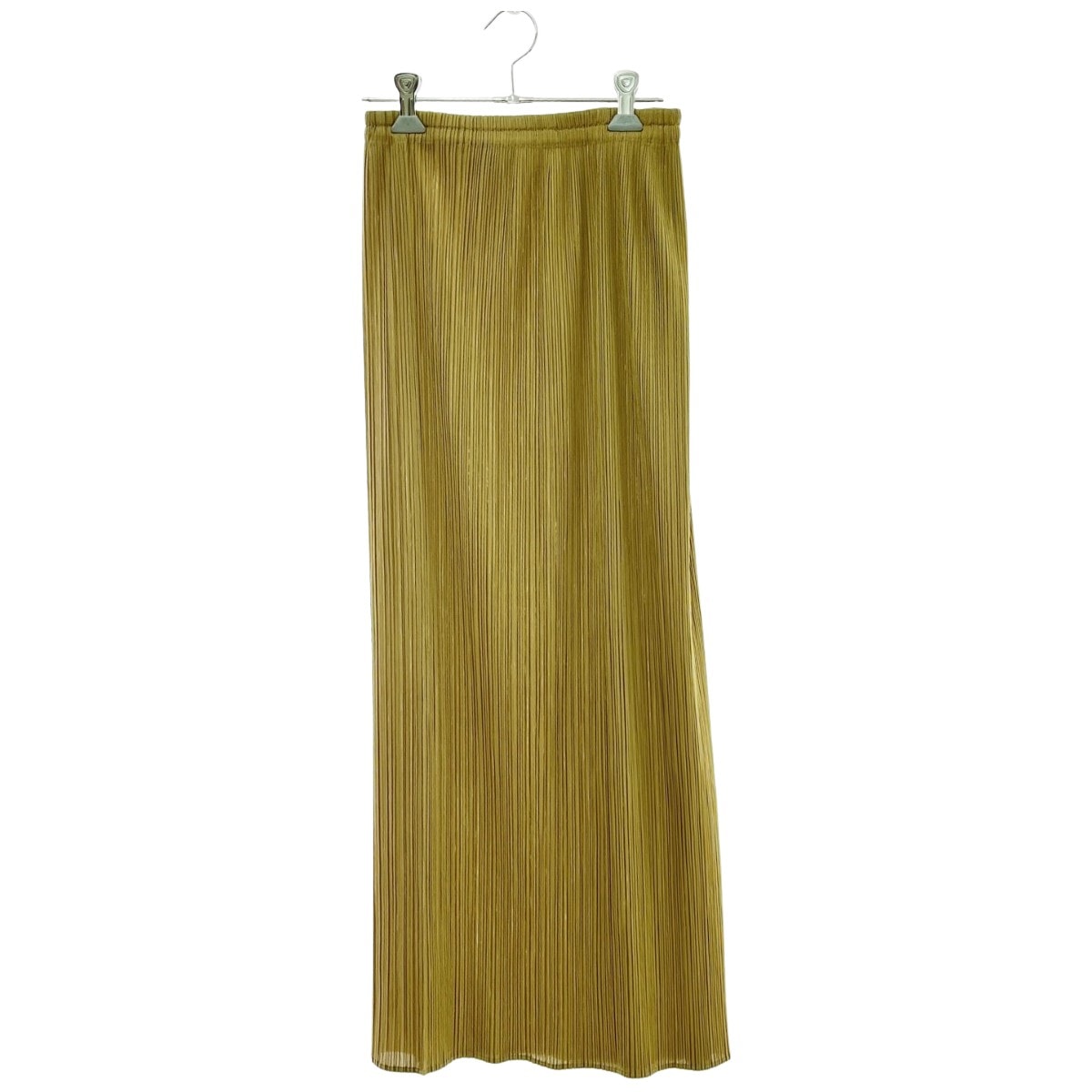 ◆◆ISSEY MIYAKE イッセイミヤケ プリーツスカート プリーツプリーズ サイズ3 ミセス  カーキ
