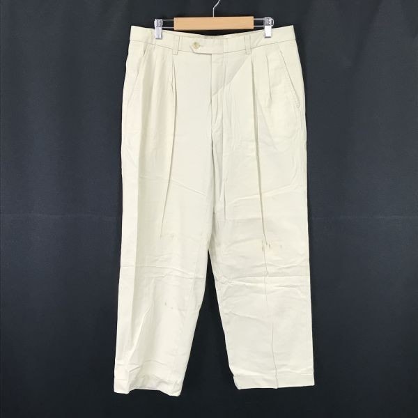 Made in Japan/三陽商会★BURBERRY★テーパードパンツ【Mens size -85/股下68cm/白/white】Pants/Trousers◆BH98-