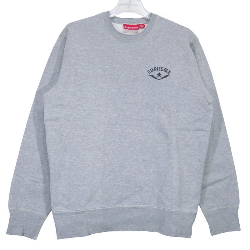SUPREME シュプリーム 09AW BOLTS CREWNECK クルーネック スウェットシャツ グレー トレーナー トップス サイズM