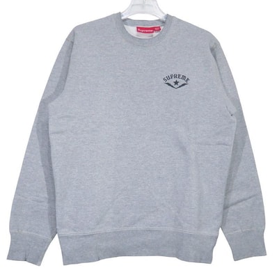 SUPREME シュプリーム 09AW BOLTS CREWNECK クルーネック スウェットシャツ グレー トレーナー トップス サイズM