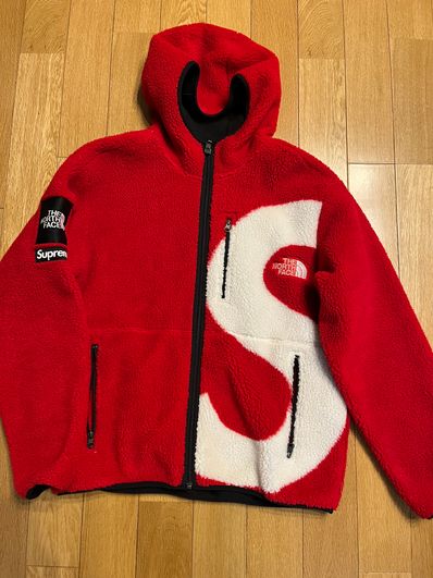 Supreme x The North Face S Logo Hooded Fleece Jacket "Red"