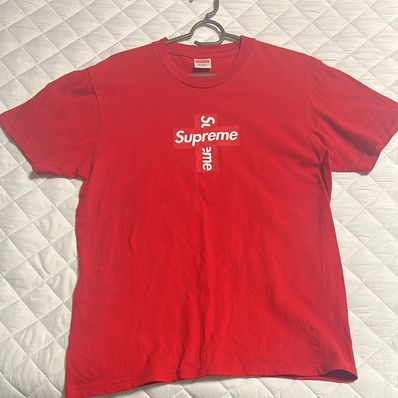 Supreme Cross Box Logo Tee "Red"