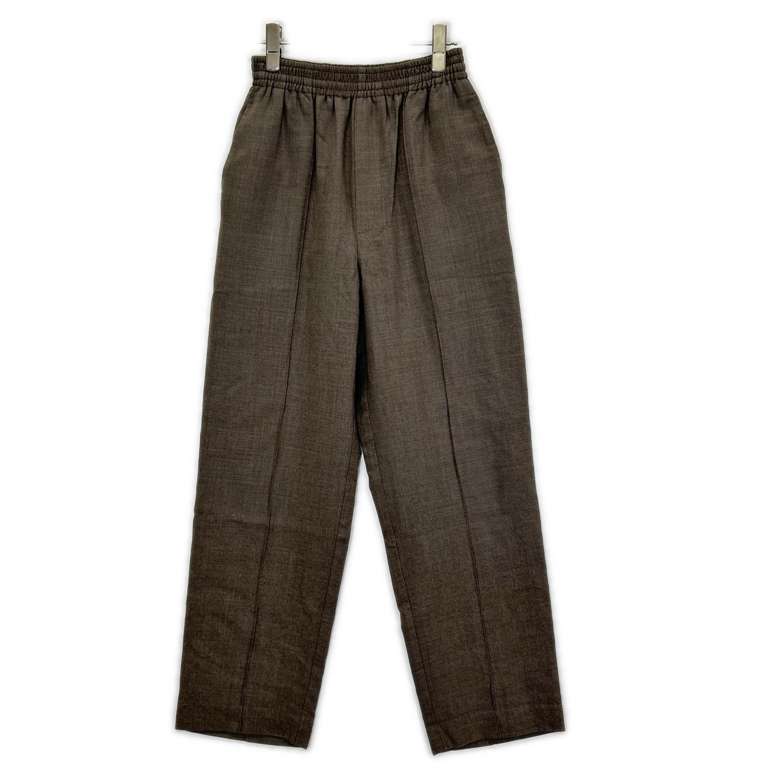 オーラリー A23AP04OS 23AW Top Brown/ブラウン SUPER LIGHT WOOL EASY SLACKS スラックスパンツ 0