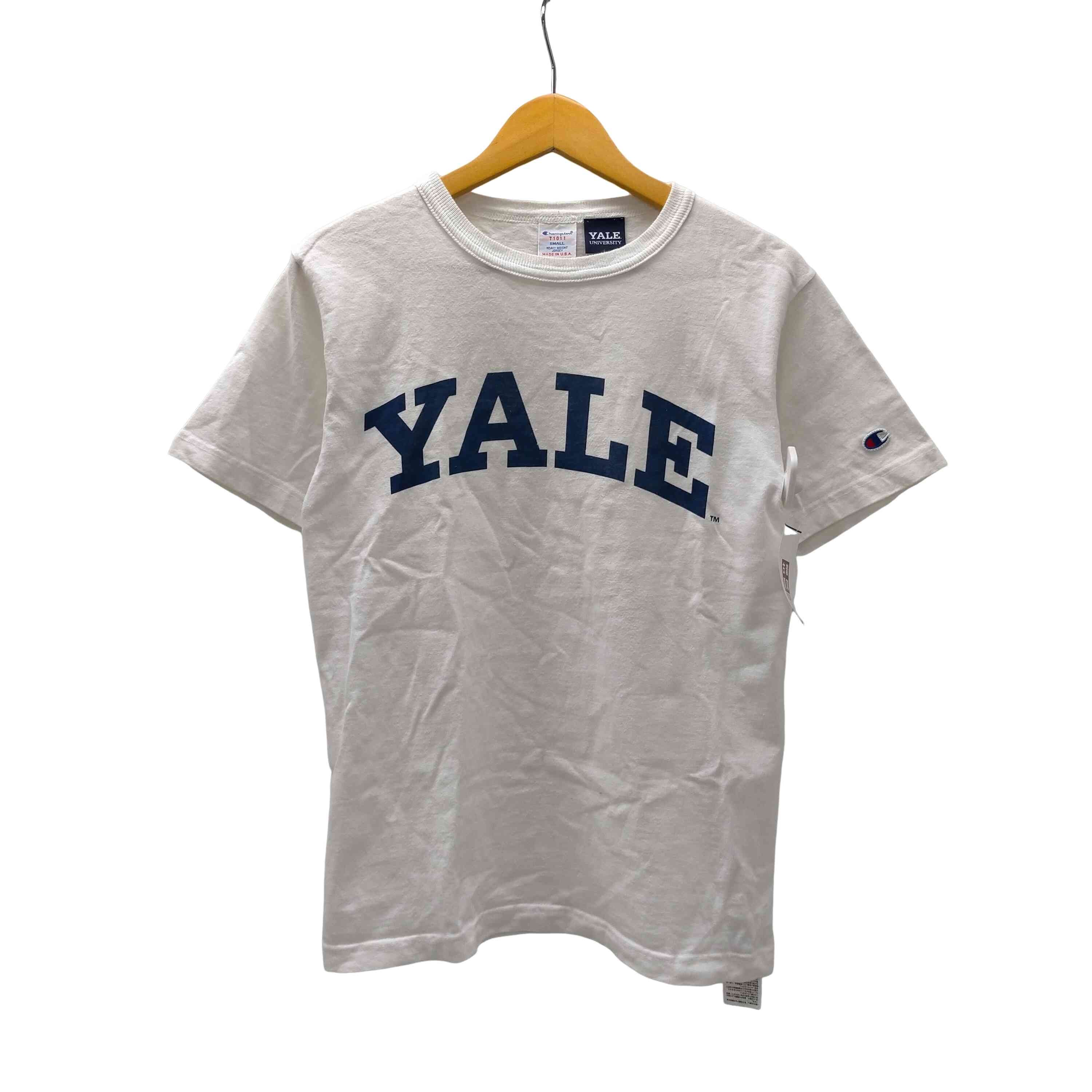 T1011 USA製 YALE S/S クルーネック Tシャツ 袖目有り【1142272822252】