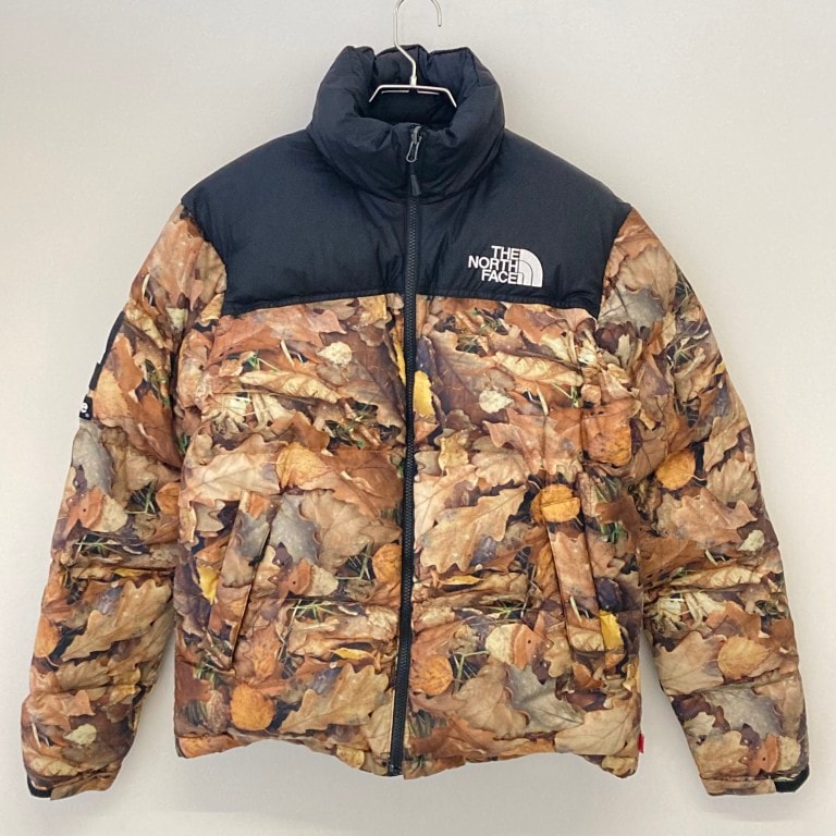 Supreme(シュプリーム) ×THE NORTH FACE 16AW リーフ柄 ND51602I ダウンジャケット ブラウン