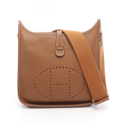 エルメス HERMES エヴリン 3 トロワ PM ショルダーバッグ バッグ レザー トリヨンクレマンス トリヨンクレマンス ゴールド Y刻印(2020年製造) レディース ブラウン系 【中古】