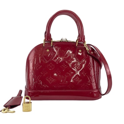 ヴィトン LV モノグラム・ヴェルニ アルマ BB ハンドバッグ【中古】