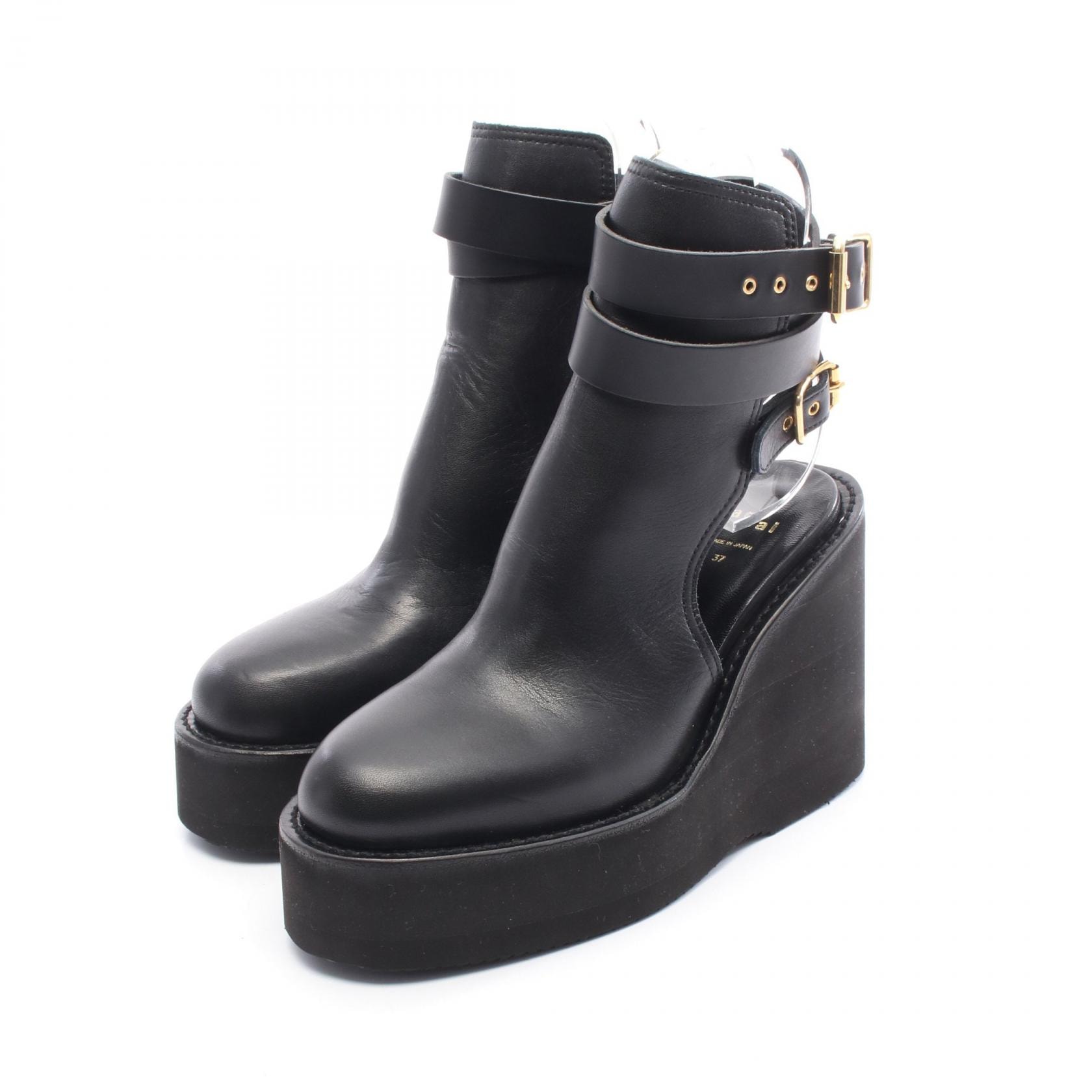 サカイ Sacai サボサンダル ブーツ 靴 レザー レディース ブラック系 【中古】