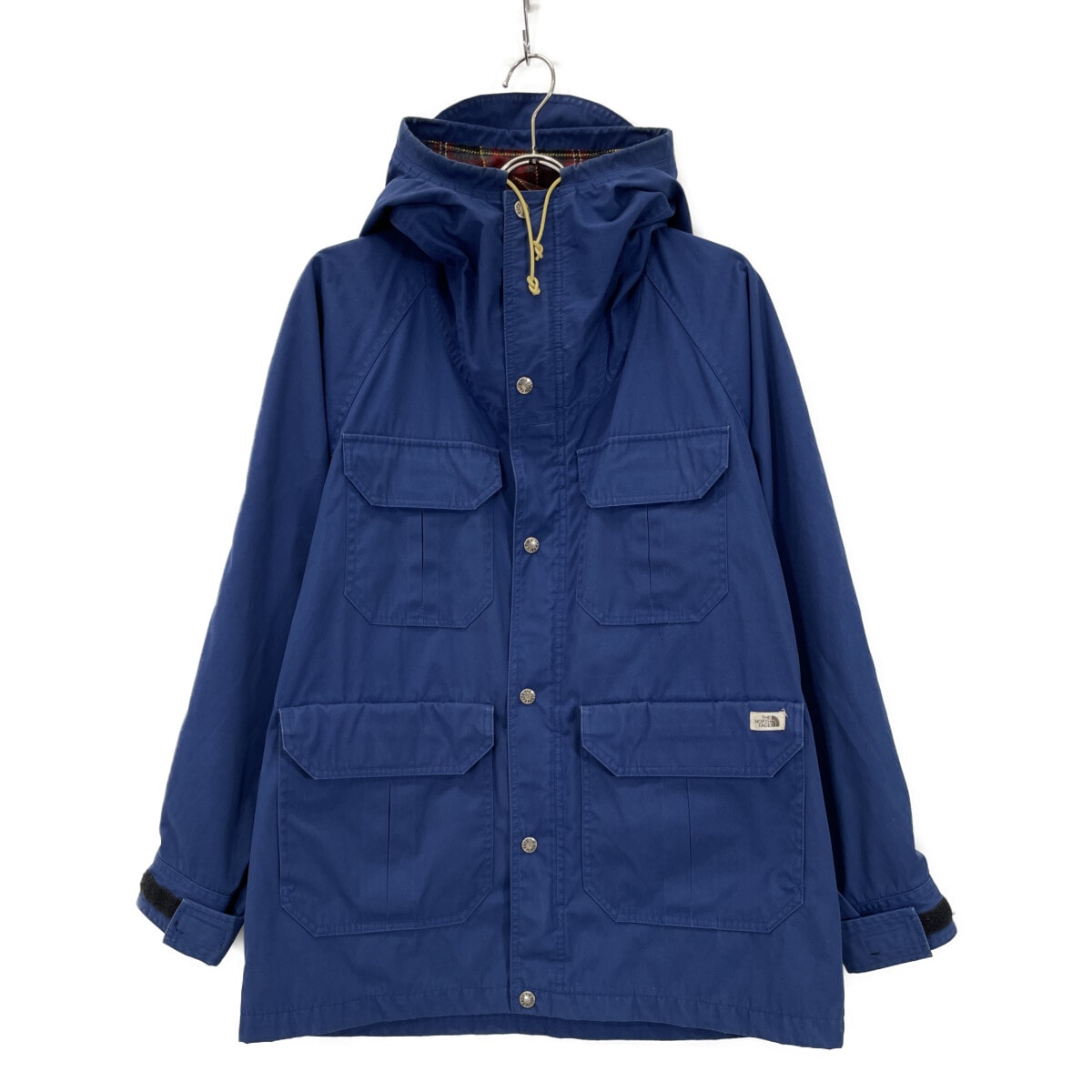 ノースフェイス NP-2112 90s 復刻 茶タグ ネイビー 裏地チェック マウンテンパーカー M