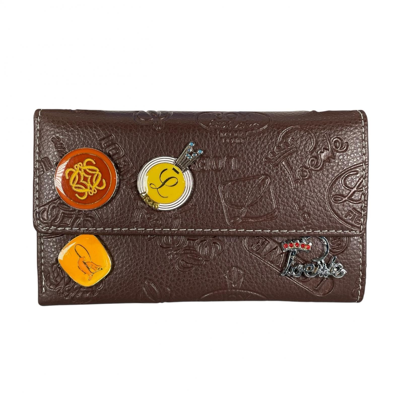 美品 LOEWE ロエベ 160周年記念 長財布 レザー ブラウン レディース【中古】