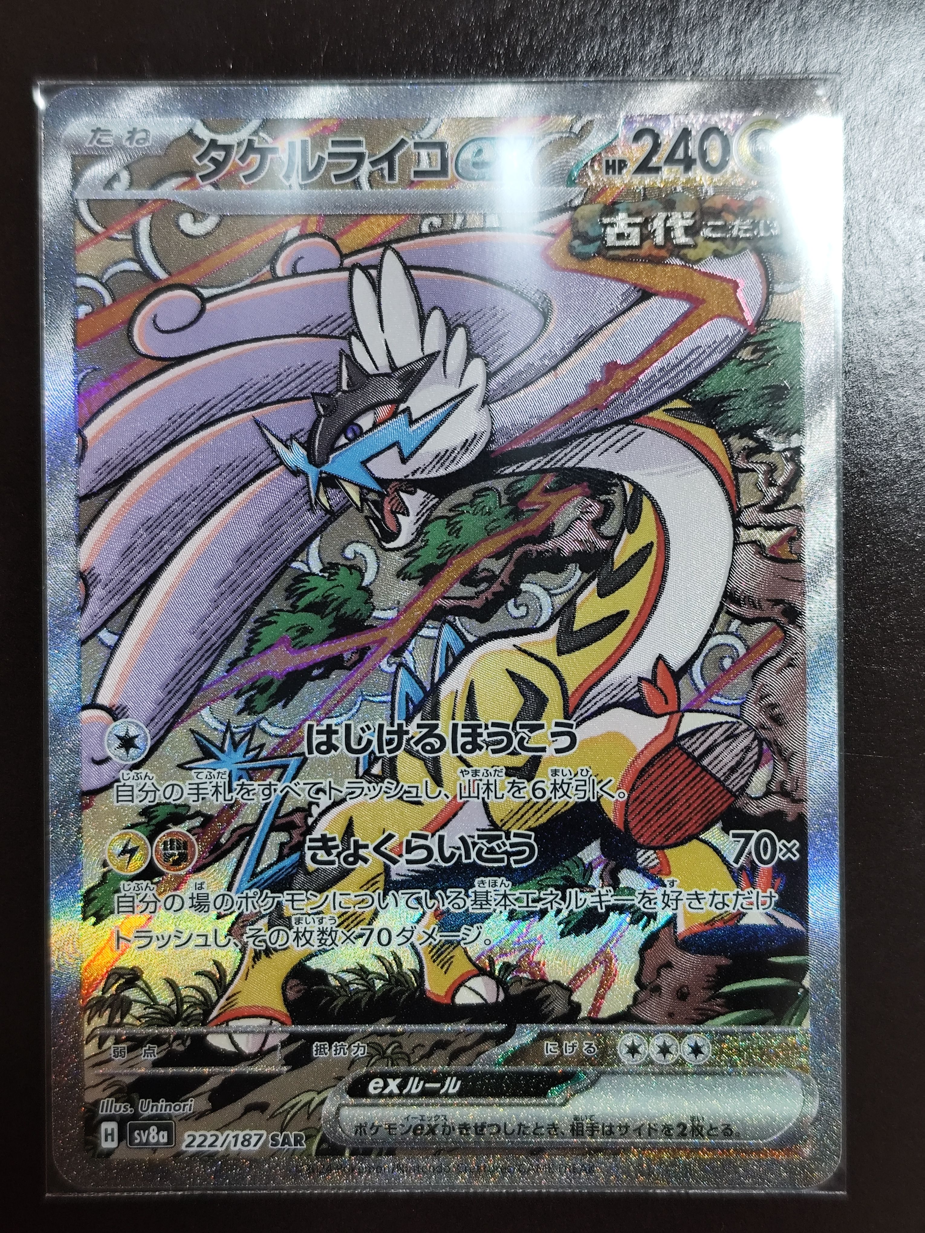 タケルライコex SAR [SV8a 222/187](ハイクラスパック「テラスタルフェスex」)