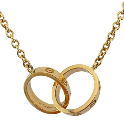 カルティエ ベビーラブ ネックレス 18金 K18イエローゴールド ユニセックス CARTIER 中古